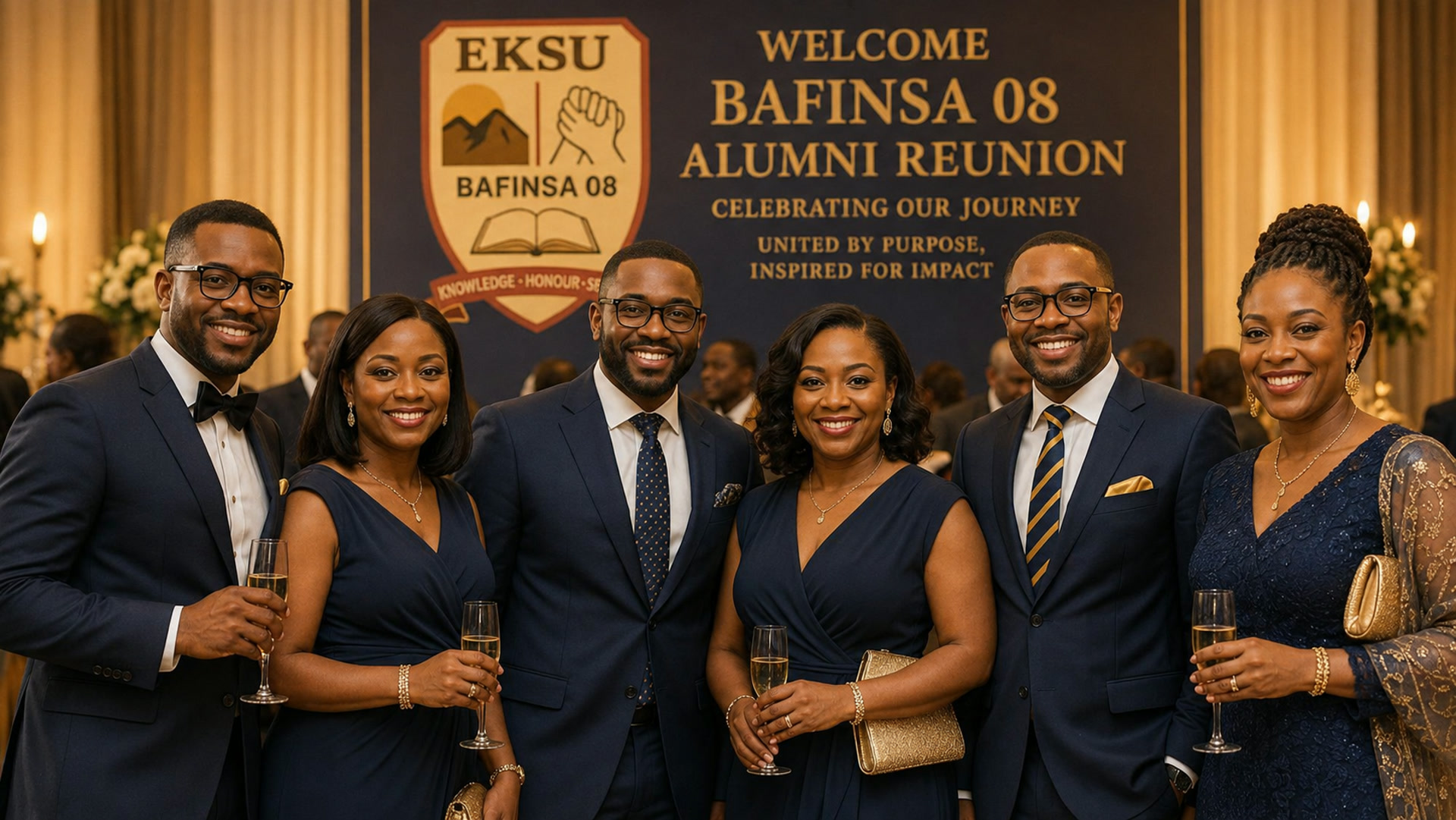 BAFINSA Class of 2008 alumni at the annual reunion gala